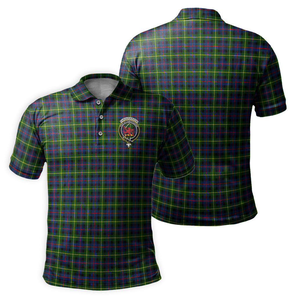 Farquharson Modern Tartan Men's Polo Shirt with Family Crest - Tartan Vibes Clothing