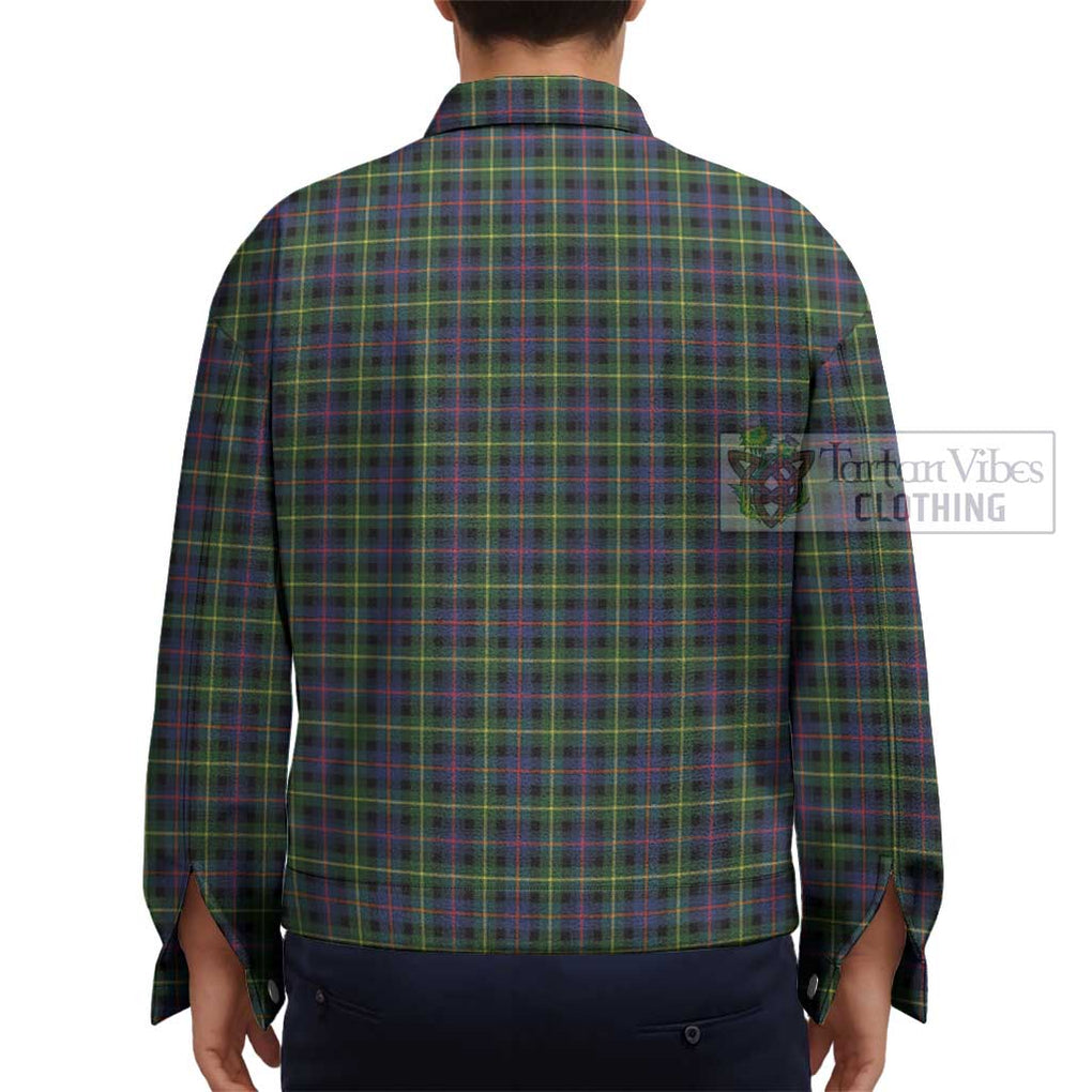 Farquharson Modern Tartan Unisex Lapel Cotton Jacket - Tartan Vibes Clothing