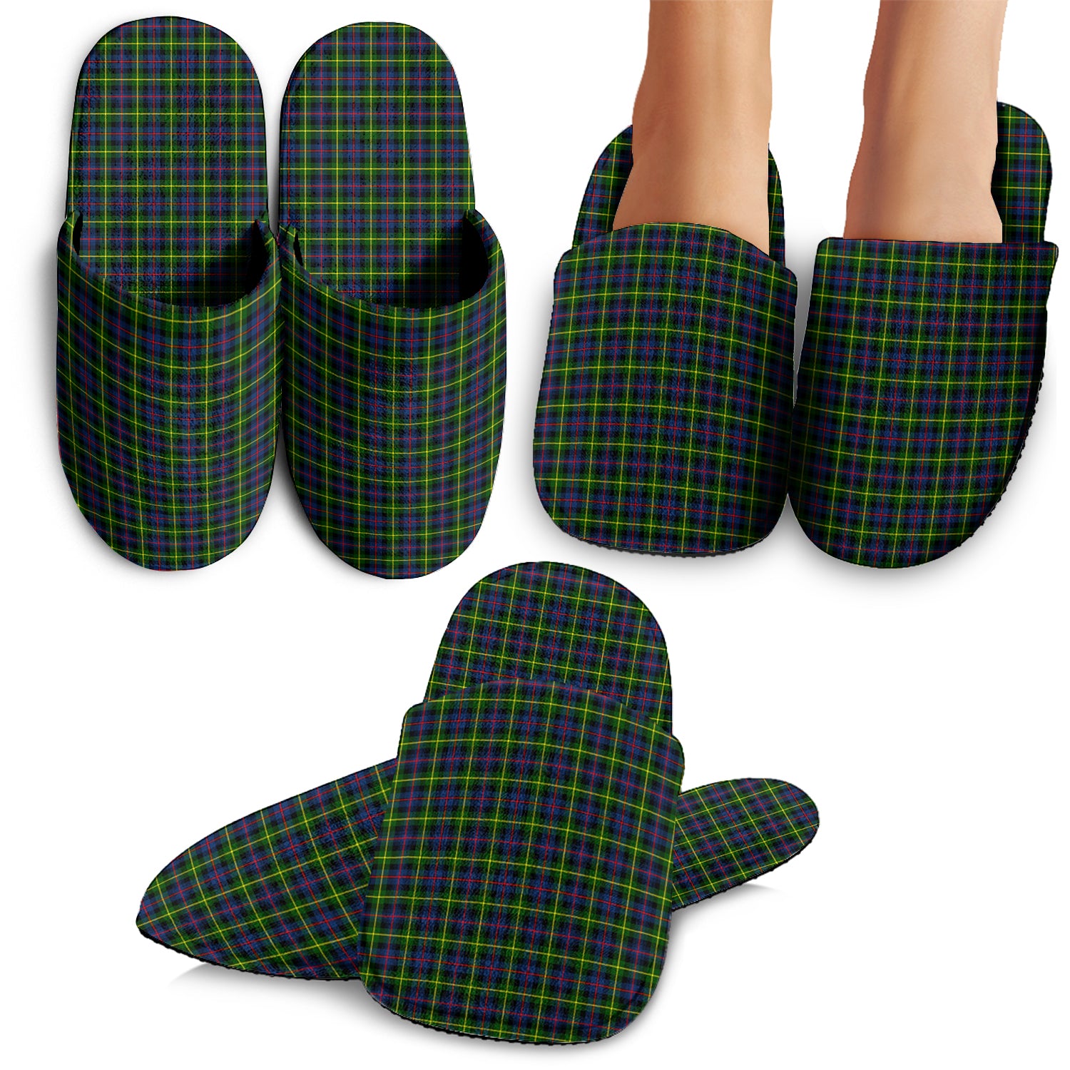 Farquharson Modern Tartan Home Slippers - Tartanvibesclothing