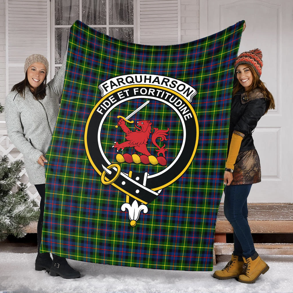 farquharson-modern-tartab-blanket-with-family-crest