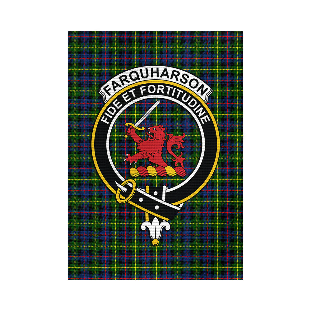 Farquharson Modern Tartan Flag with Family Crest - Tartan Vibes Clothing