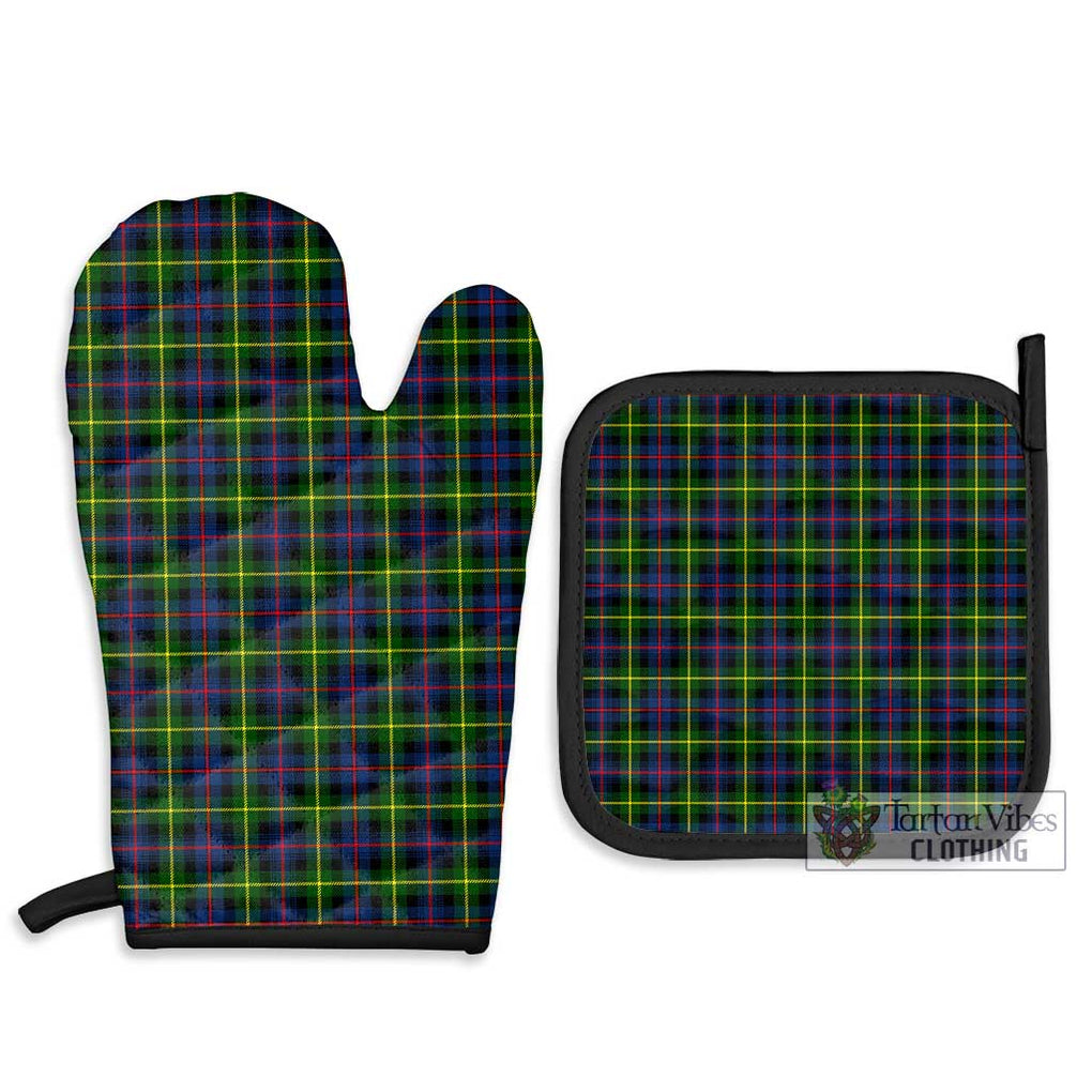 Farquharson Modern Tartan Combo Oven Mitt & Pot-Holder Combo 1 Oven Mitt & 2 Pot-Holder Black - Tartan Vibes Clothing