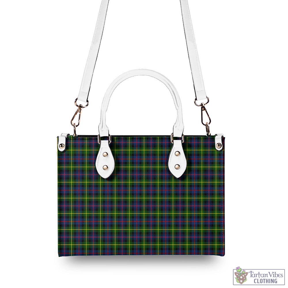 Tartan Vibes Clothing Farquharson Modern Tartan Luxury Leather Handbags