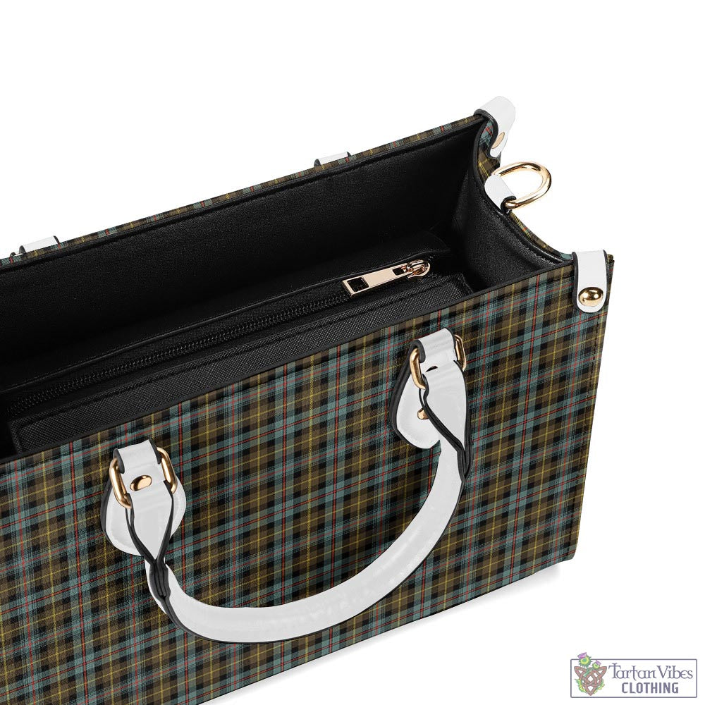 Tartan Vibes Clothing Farquharson Weathered Tartan Luxury Leather Handbags