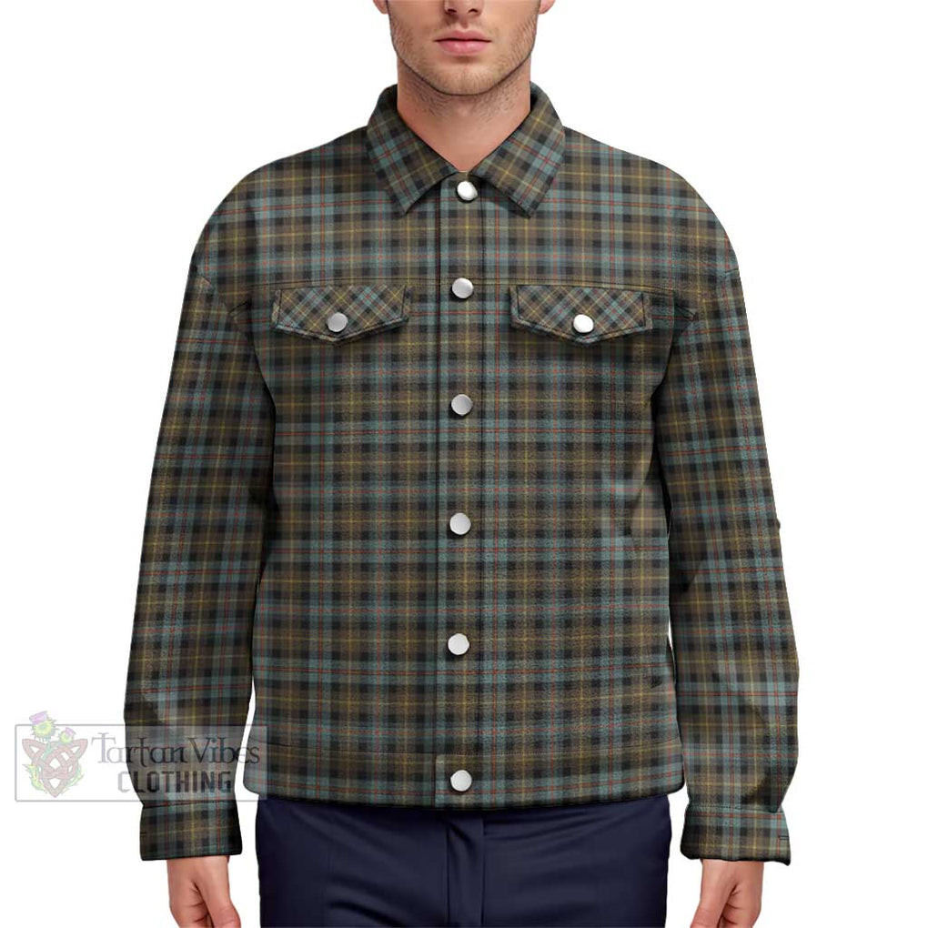 Farquharson Weathered Tartan Unisex Lapel Cotton Jacket Unisex - Tartan Vibes Clothing