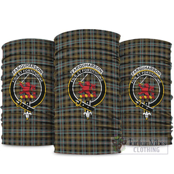 Farquharson Weathered Tartan Neck Gaiters, Tartan Bandanas, Tartan Head Band with Family Crest