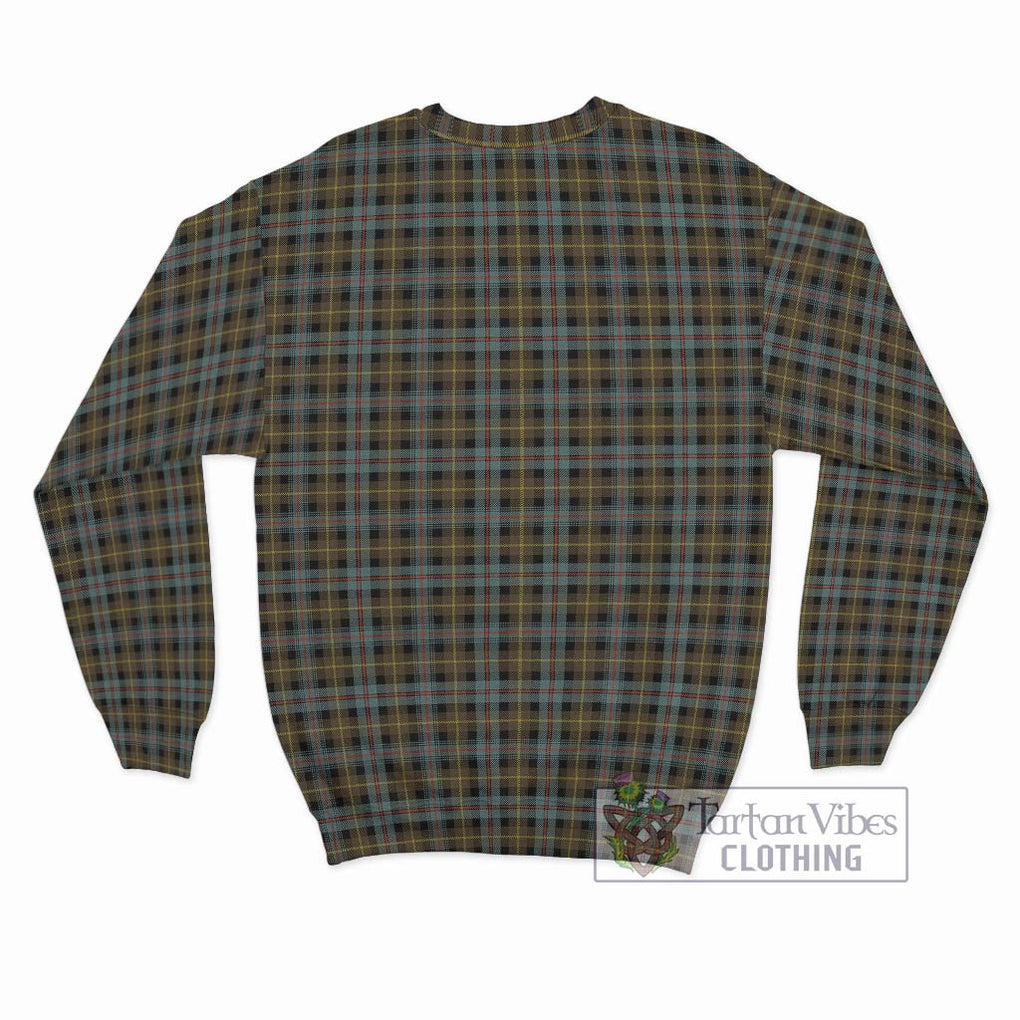 Farquharson Weathered Tartan Sweatshirt with Family Crest DNA In Me Style - Tartanvibesclothing Shop