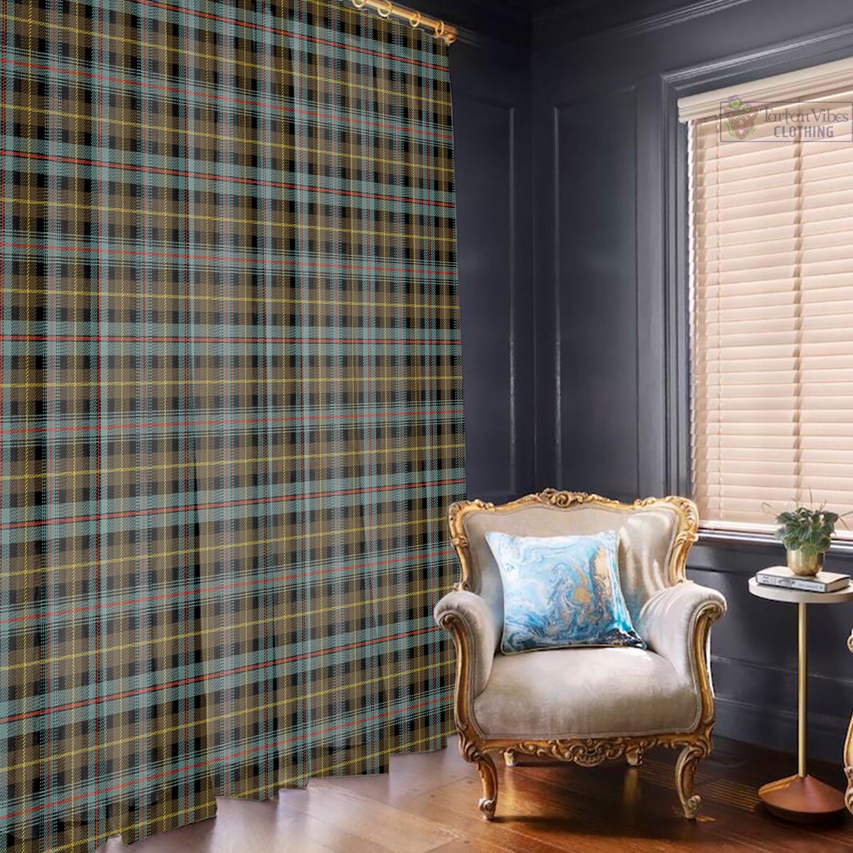 Farquharson Weathered Tartan Window Curtain