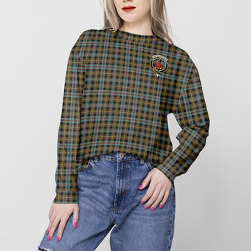 Farquharson Weathered Tartan Sweatshirt with Family Crest