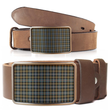 Farquharson Weathered Tartan Belt Buckles