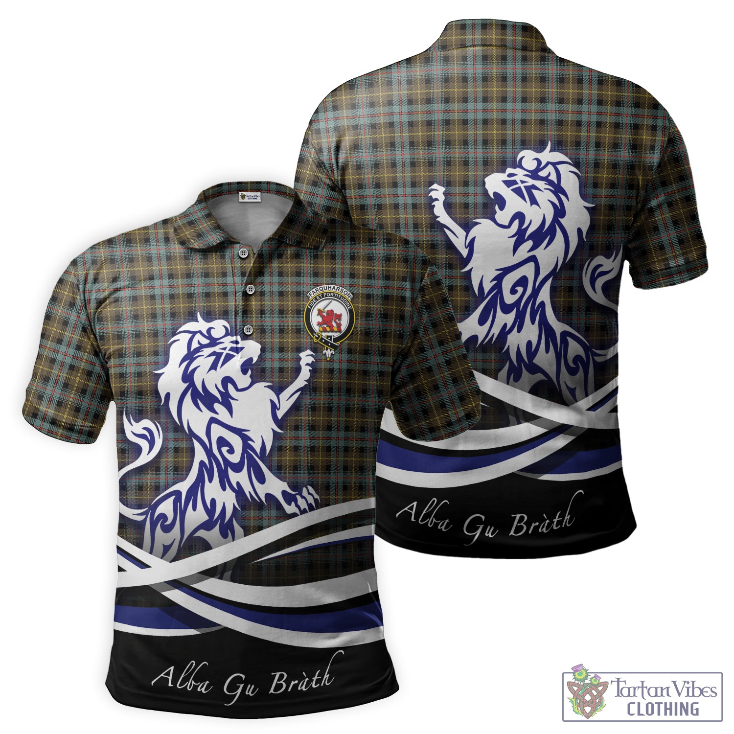 farquharson-weathered-tartan-polo-shirt-with-alba-gu-brath-regal-lion-emblem