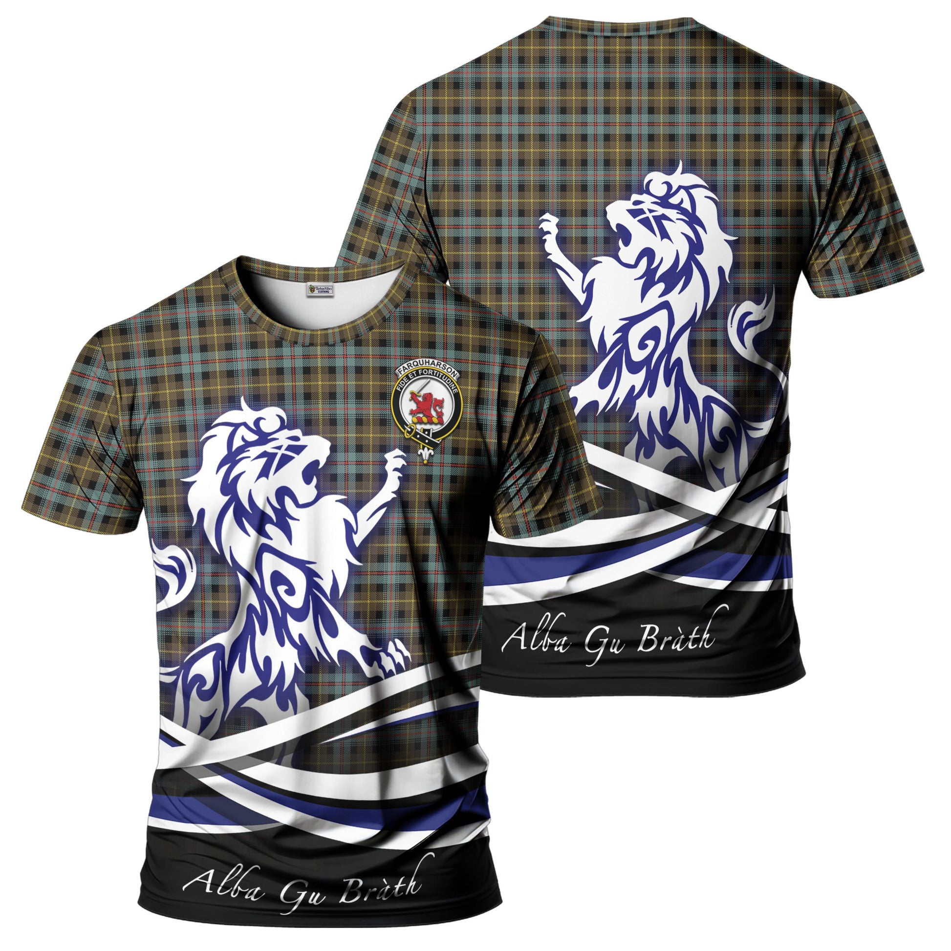 farquharson-weathered-tartan-t-shirt-with-alba-gu-brath-regal-lion-emblem