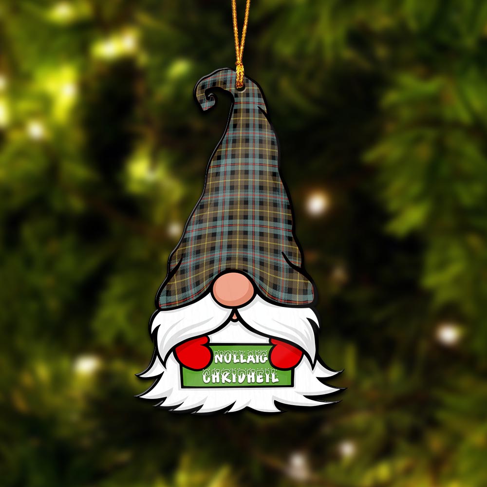 Farquharson Weathered Gnome Christmas Ornament with His Tartan Christmas Hat - Tartan Vibes Clothing