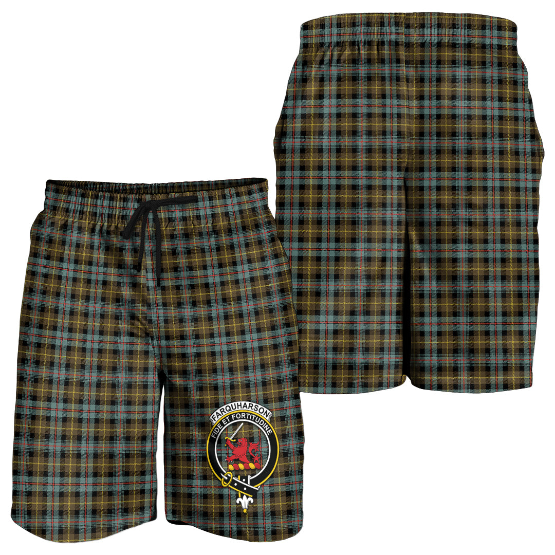 farquharson-weathered-tartan-mens-shorts-with-family-crest