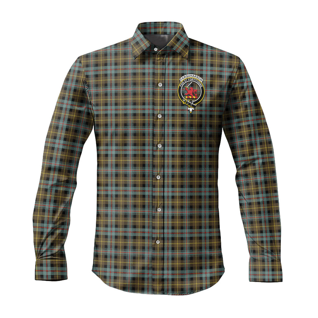 farquharson-weathered-tartan-long-sleeve-button-up-shirt-with-family-crest