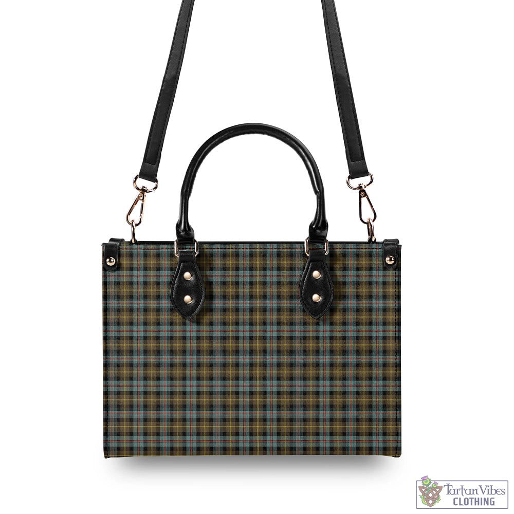 Tartan Vibes Clothing Farquharson Weathered Tartan Luxury Leather Handbags