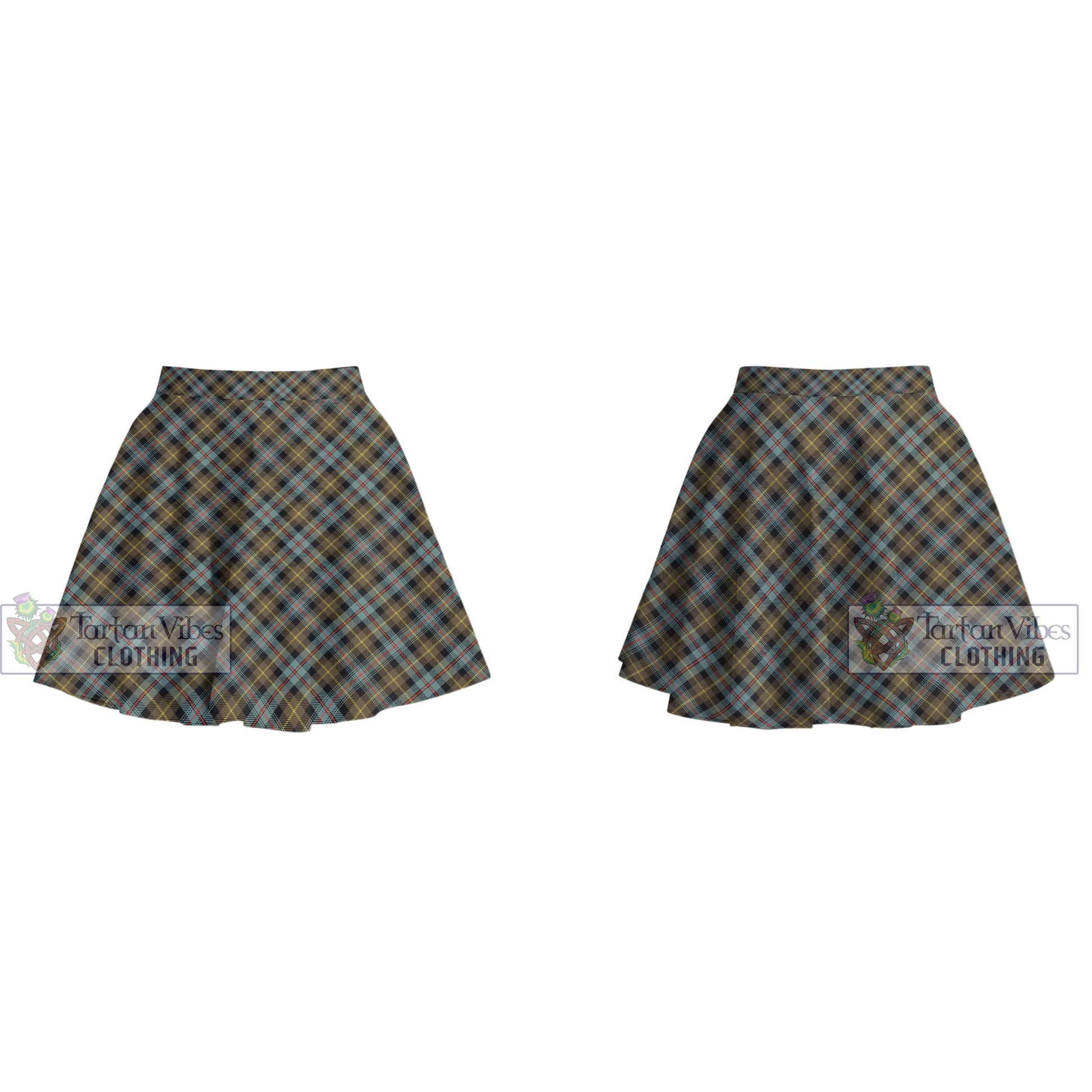 Tartan Vibes Clothing Farquharson Weathered Tartan Women's Plated Mini Skirt