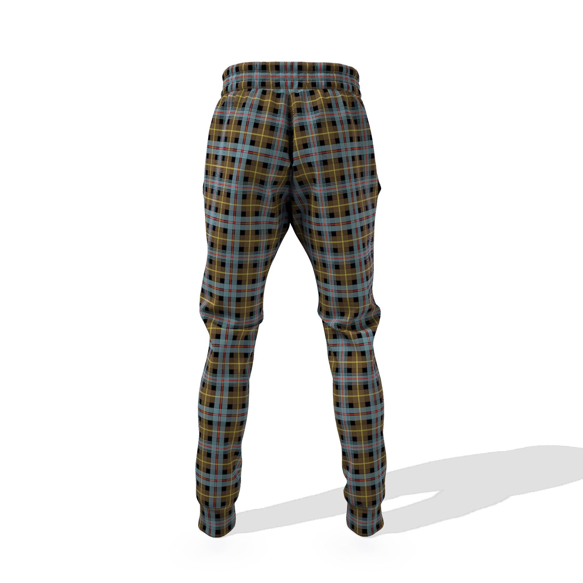 Farquharson Weathered Tartan Joggers Pants with Family Crest 6XL - Tartan Vibes Clothing