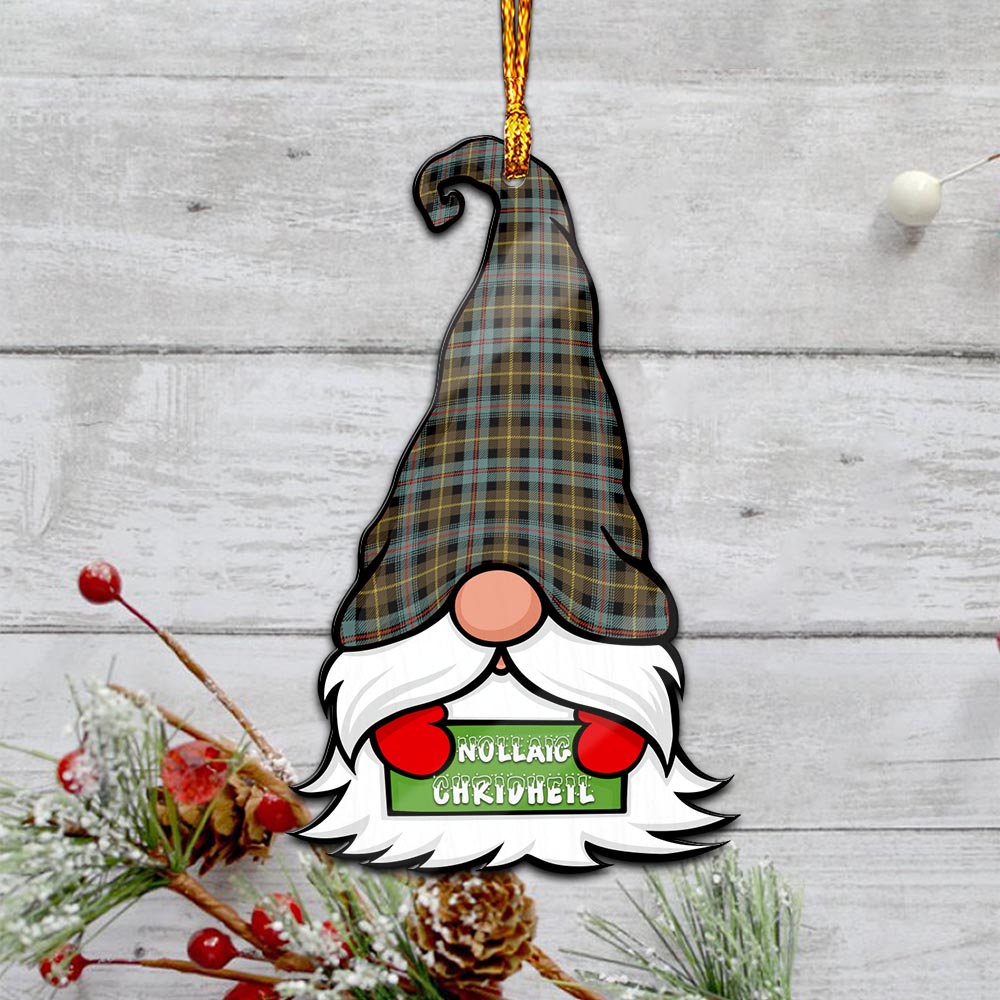 Farquharson Weathered Gnome Christmas Ornament with His Tartan Christmas Hat - Tartan Vibes Clothing