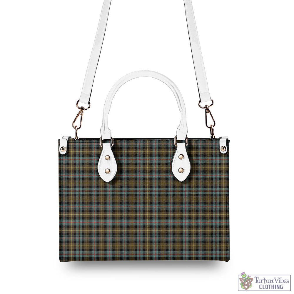 Tartan Vibes Clothing Farquharson Weathered Tartan Luxury Leather Handbags