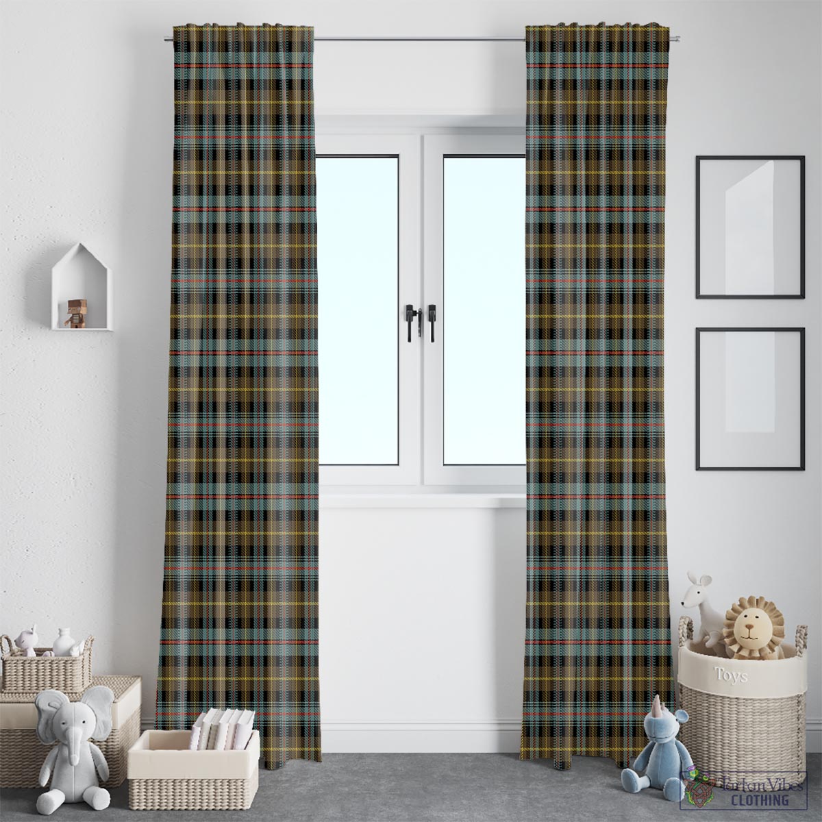 Farquharson Weathered Tartan Window Curtain