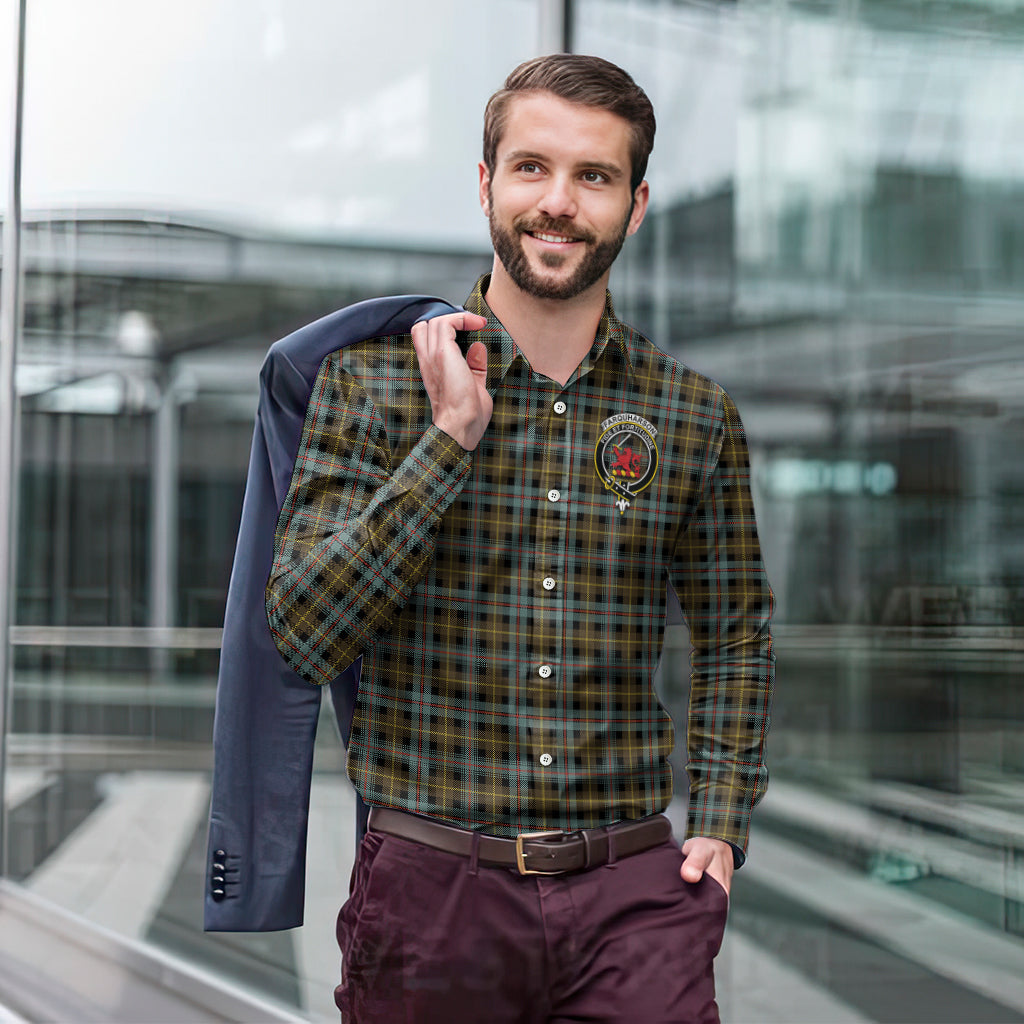 farquharson-weathered-tartan-long-sleeve-button-up-shirt-with-family-crest