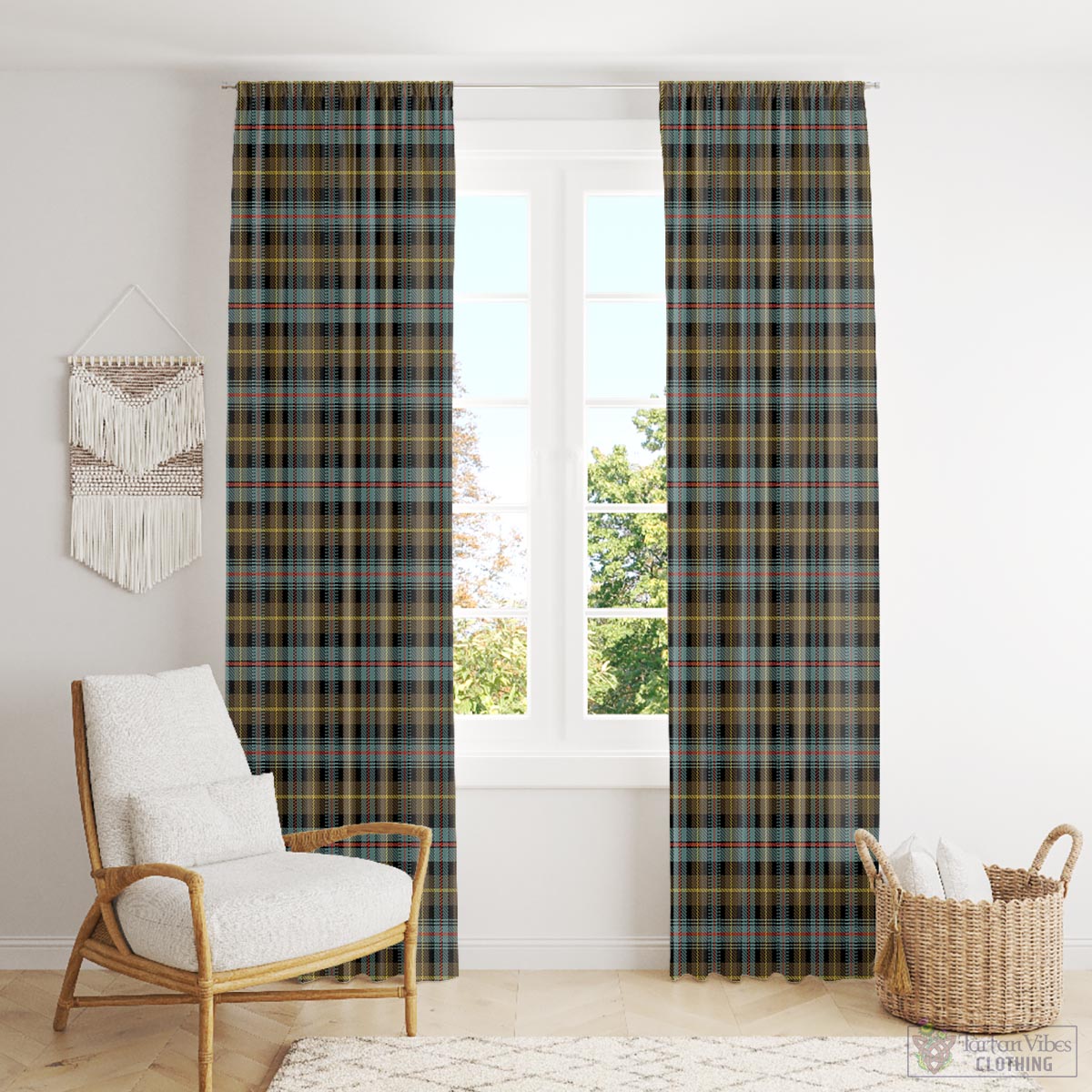 Farquharson Weathered Tartan Window Curtain