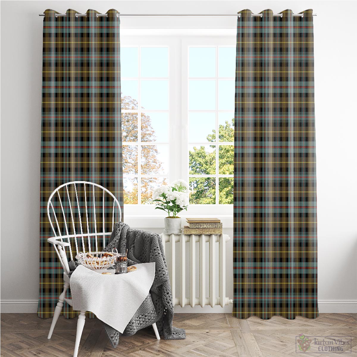 Farquharson Weathered Tartan Window Curtain