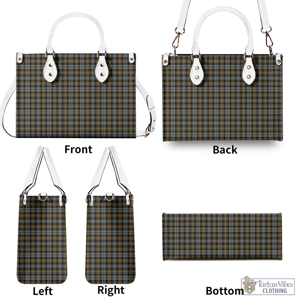 Tartan Vibes Clothing Farquharson Weathered Tartan Luxury Leather Handbags