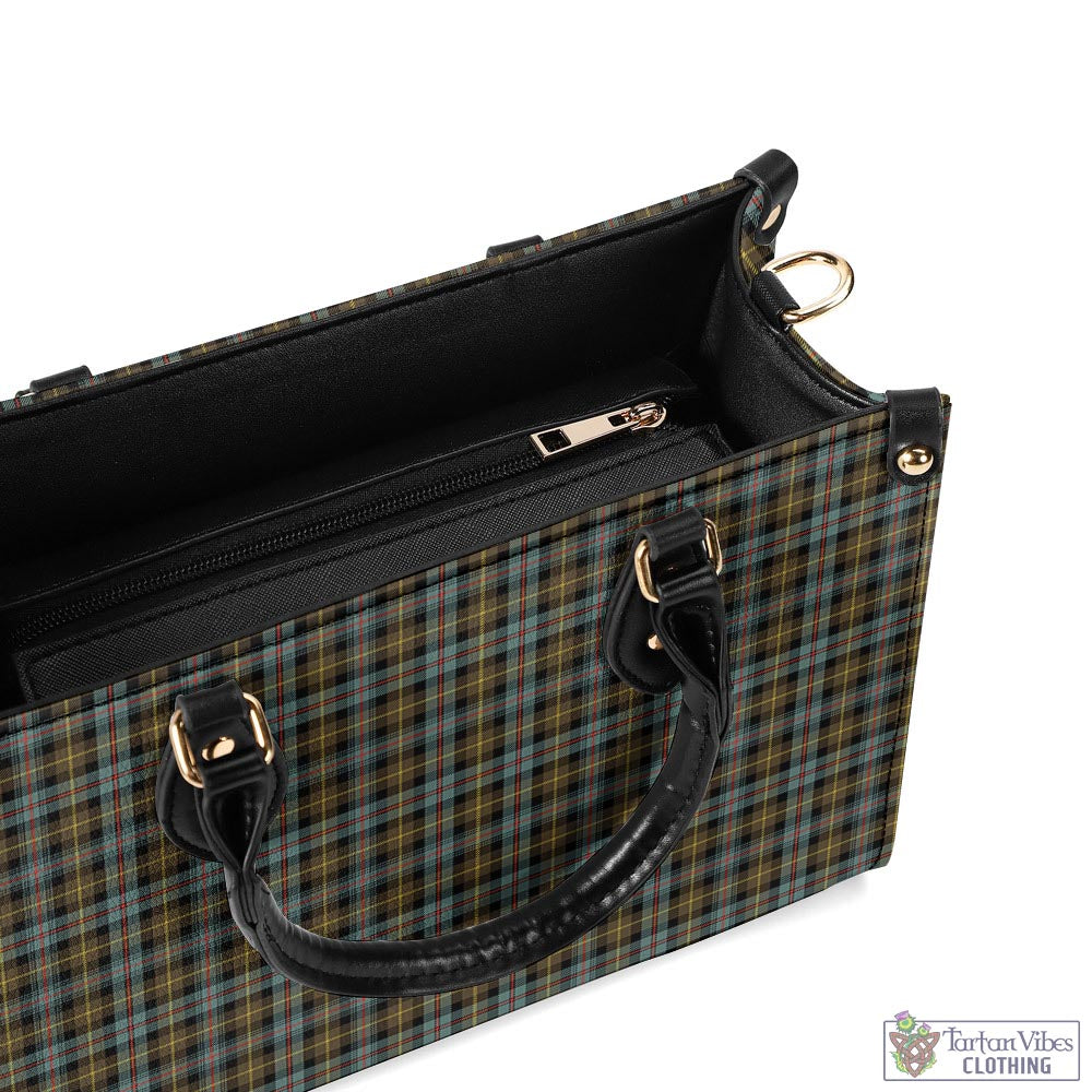 Tartan Vibes Clothing Farquharson Weathered Tartan Luxury Leather Handbags