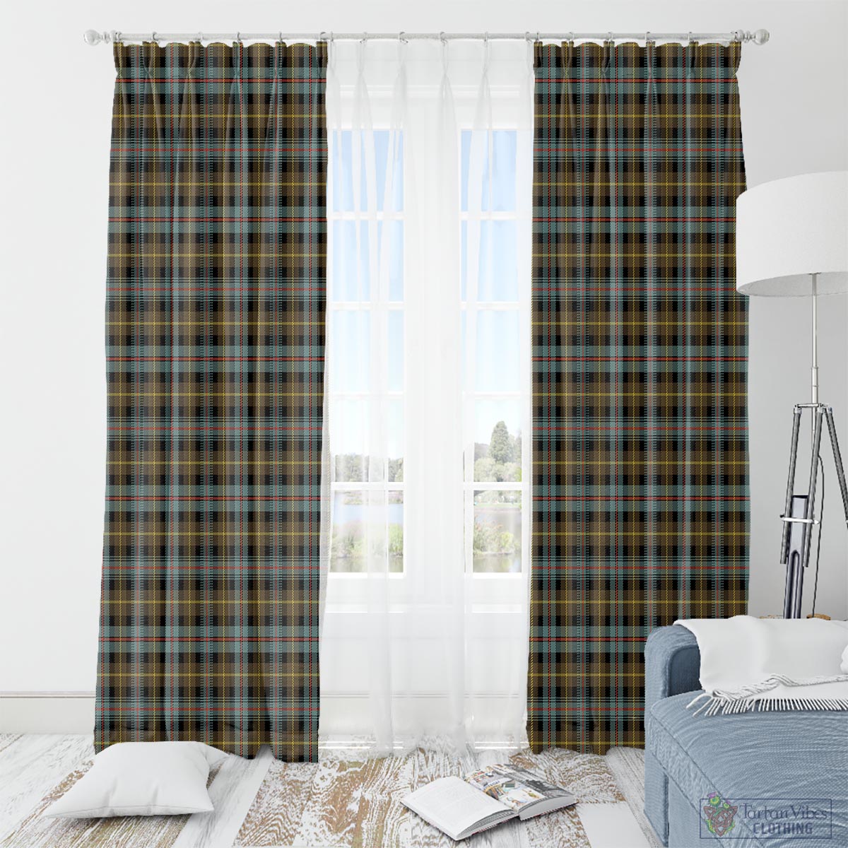 Farquharson Weathered Tartan Window Curtain