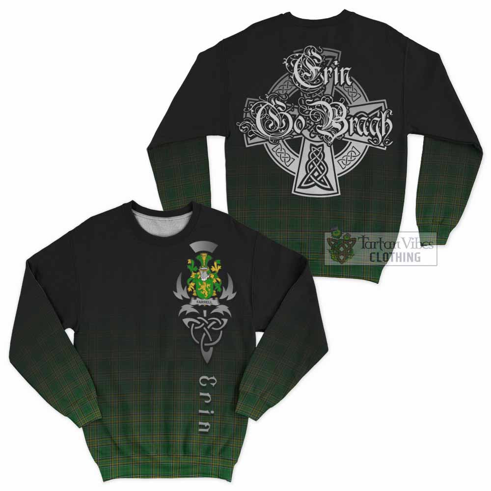 Farrell Irish Clan Sweatshirt with Coat of Arms Erin Go Bragh Celtic Inspired - Tartan Vibes Clothing