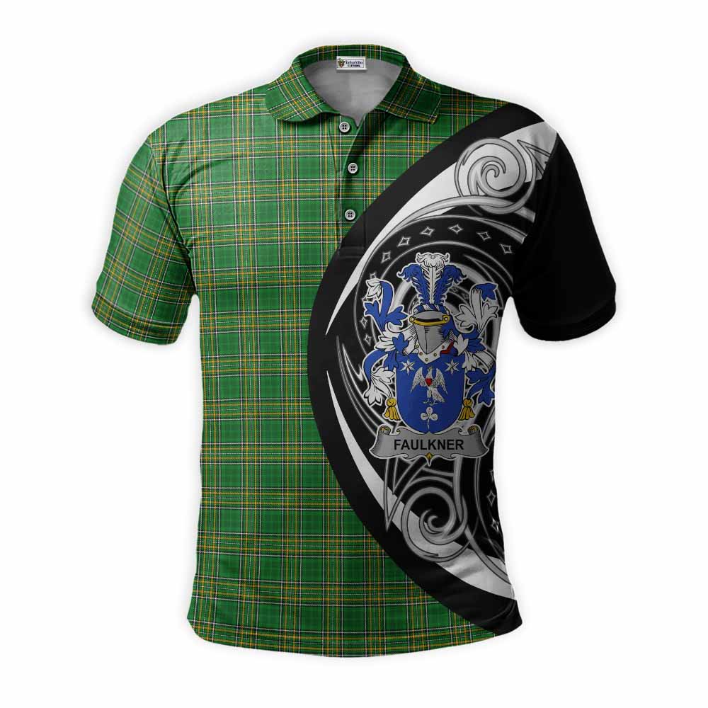 Faulkner Irish Clan Polo Shirt Celtic Circle Style Kid - Tartan Vibes Clothing