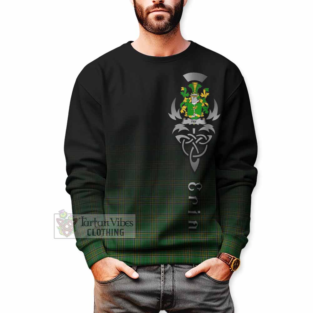 Fay Irish Clan Sweatshirt with Coat of Arms Erin Go Bragh Celtic Inspired - Tartan Vibes Clothing