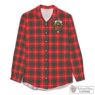 Fenton Tartan Women's Casual Shirt with Family Crest