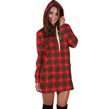 Fenton Tartan Hoodie Dress with Family Crest