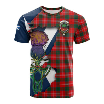 Fenton Tartan Family Crest Cotton T-shirt Scottish Thistle Celtic Inspired Kid's Shirt - Tartan Vibes Clothing