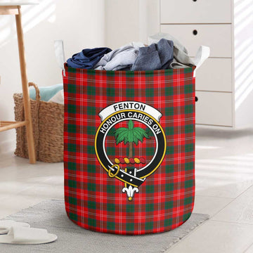 Fenton Tartan Laundry Basket with Family Crest