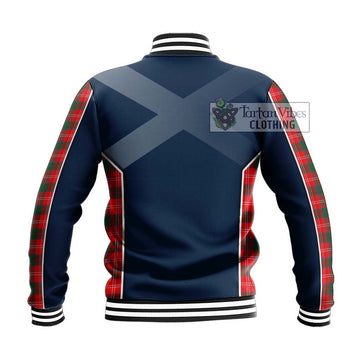 Fenton Tartan Baseball Jacket with Family Crest and Lion Rampant Vibes Sport Style - Tartan Vibes Clothing