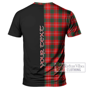 Fenton Tartan T-Shirt with Family Crest and Half Of Me Style