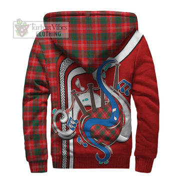 Fenton Tartan Sherpa Hoodie with Epic Bagpipe Style