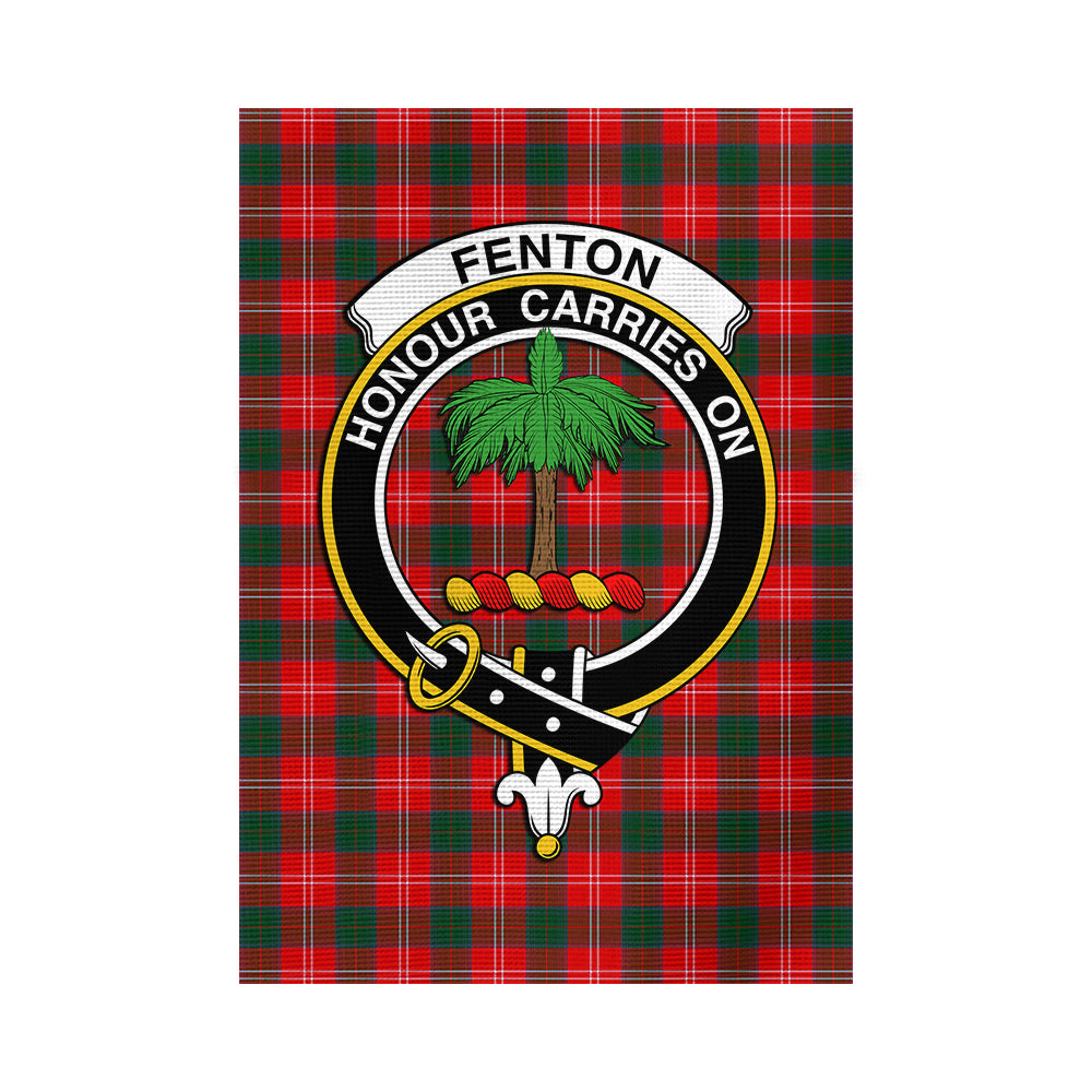 fenton-tartan-flag-with-family-crest