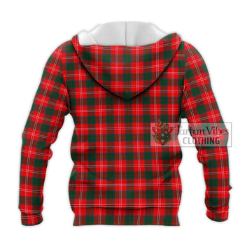 Fenton Tartan Knitted Hoodie with Family Crest DNA In Me Style