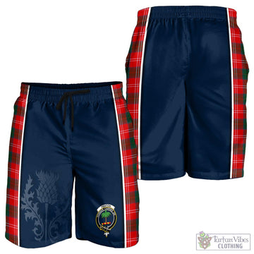 Fenton Tartan Men's Shorts with Family Crest and Scottish Thistle Vibes Sport Style