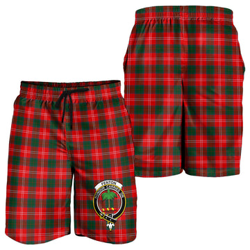 Fenton Tartan Mens Shorts with Family Crest