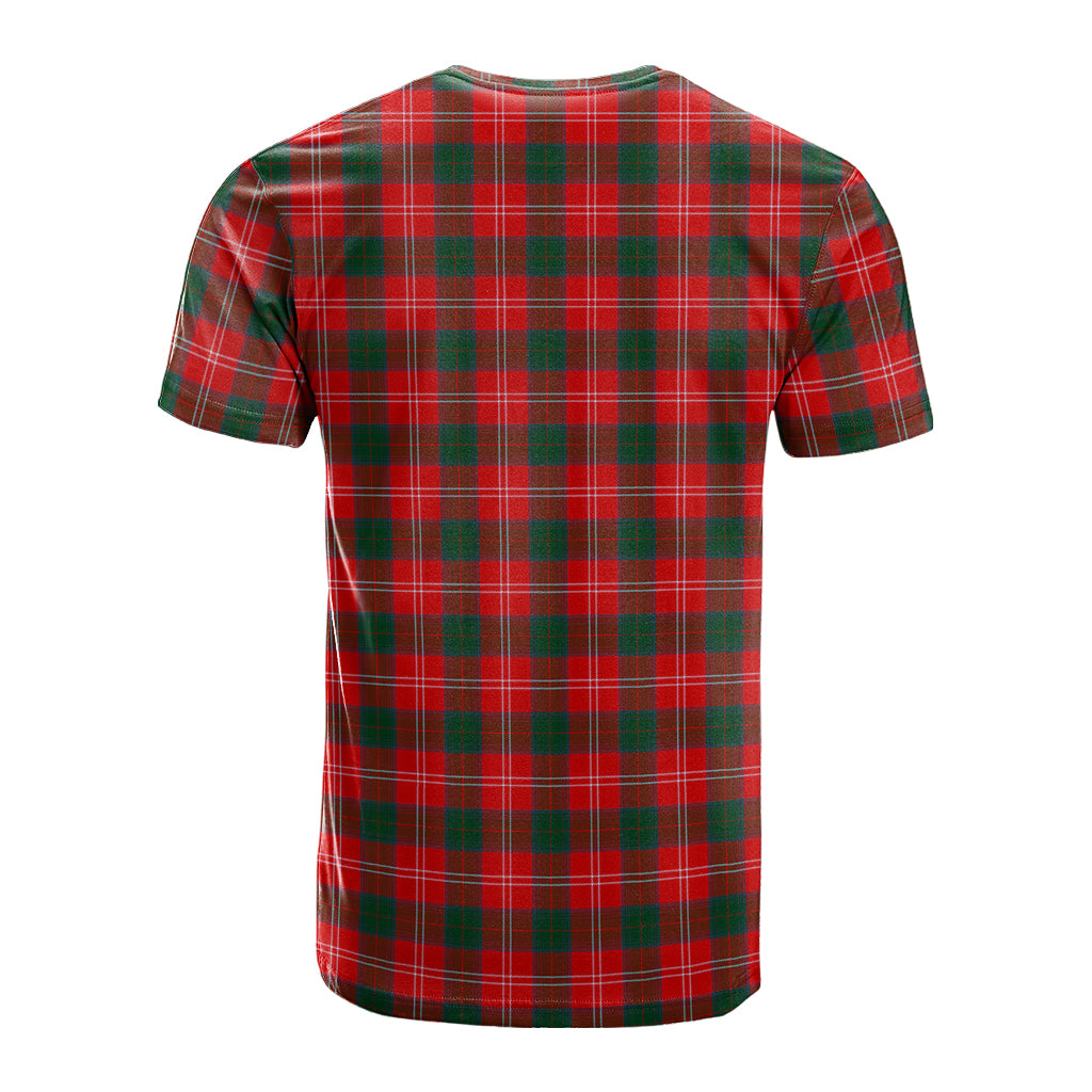 Fenton Tartan T-Shirt with Family Crest - Tartan Vibes Clothing