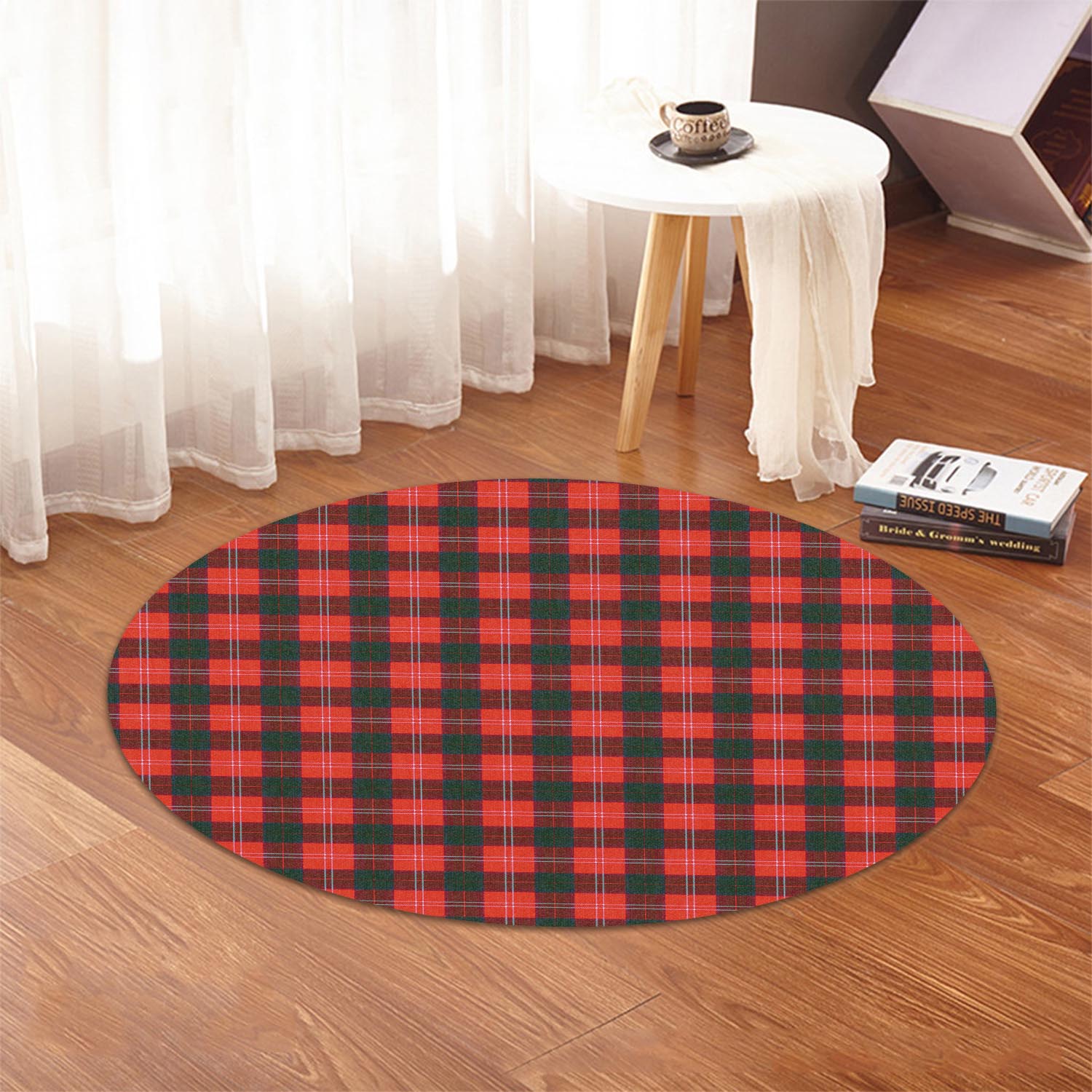 Fenton Tartan Round Rug - Tartanvibesclothing