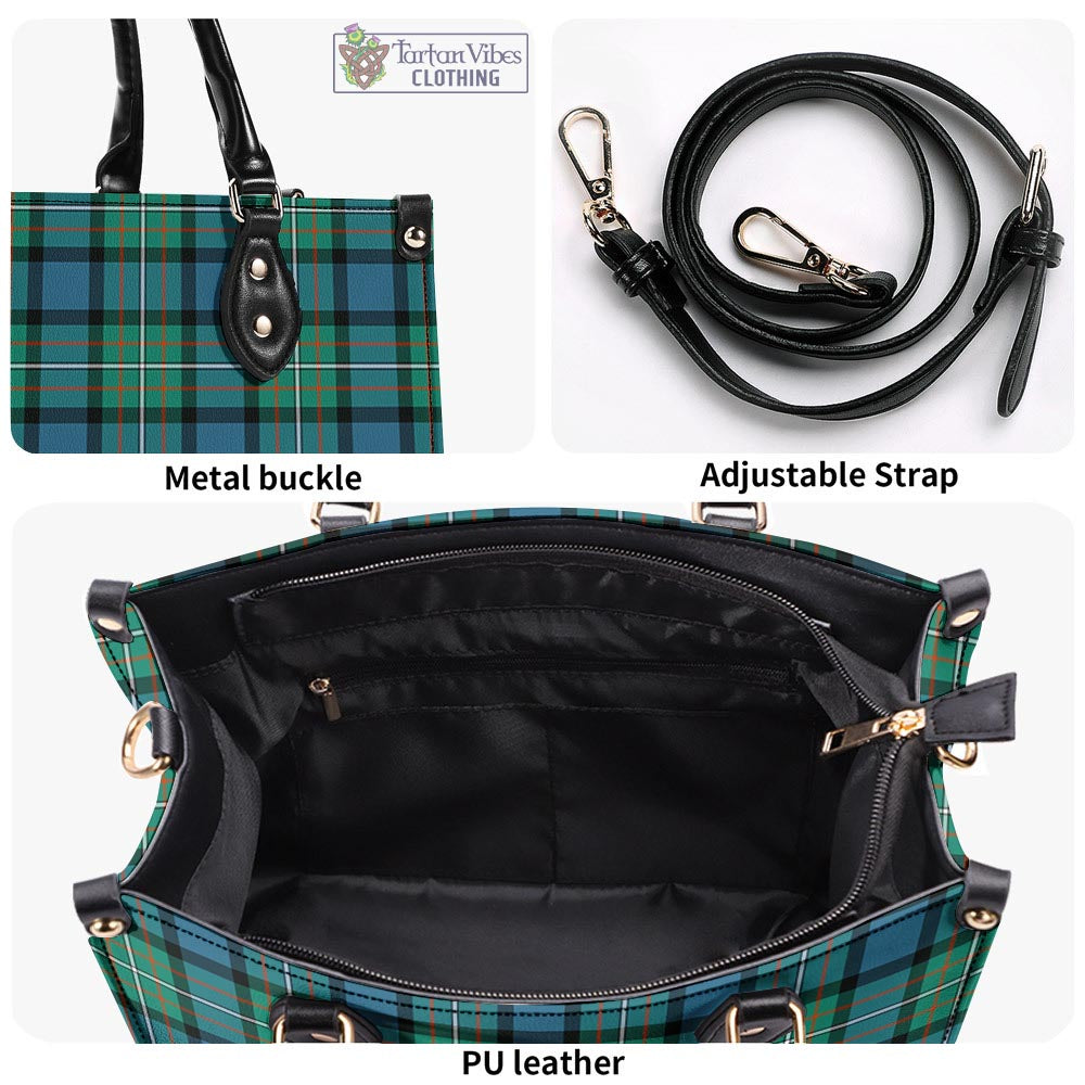 Tartan Vibes Clothing Ferguson Ancient Tartan Luxury Leather Handbags