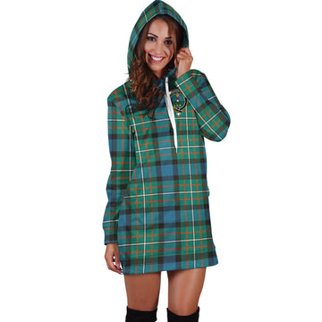 Ferguson (Fergusson) Tartan Hoodie Dress with Family Crest