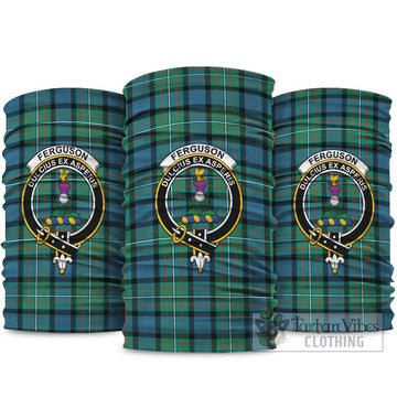 Ferguson (Fergusson) Tartan Neck Gaiters, Tartan Bandanas, Tartan Head Band with Family Crest